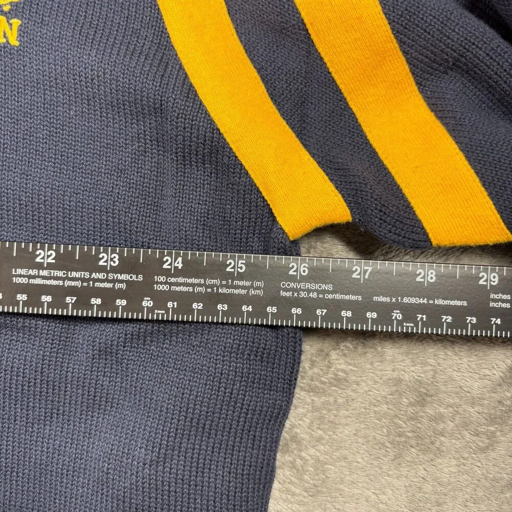 Ralph Lauren Polo Jeans Co Men Sweater Vintage Y2K NWT Rugby Navy Gold XXL K112